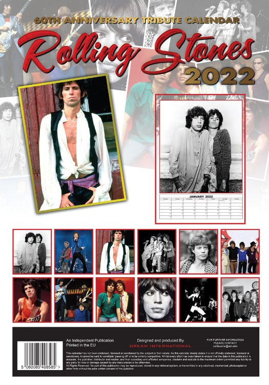 Rolling Stones. Календарь 2022.
